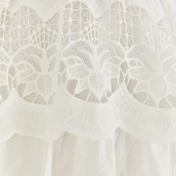 FARM-Rio NWT: Off-White Richelieu Midi Dress, size XS - Picture 3 of 6